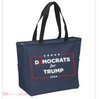 2024 Democrats For Trump Tote Bag thumb 2
