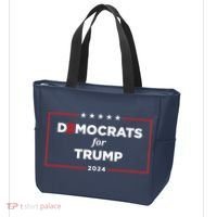2024 Democrats For Trump Tote Bag thumb 3
