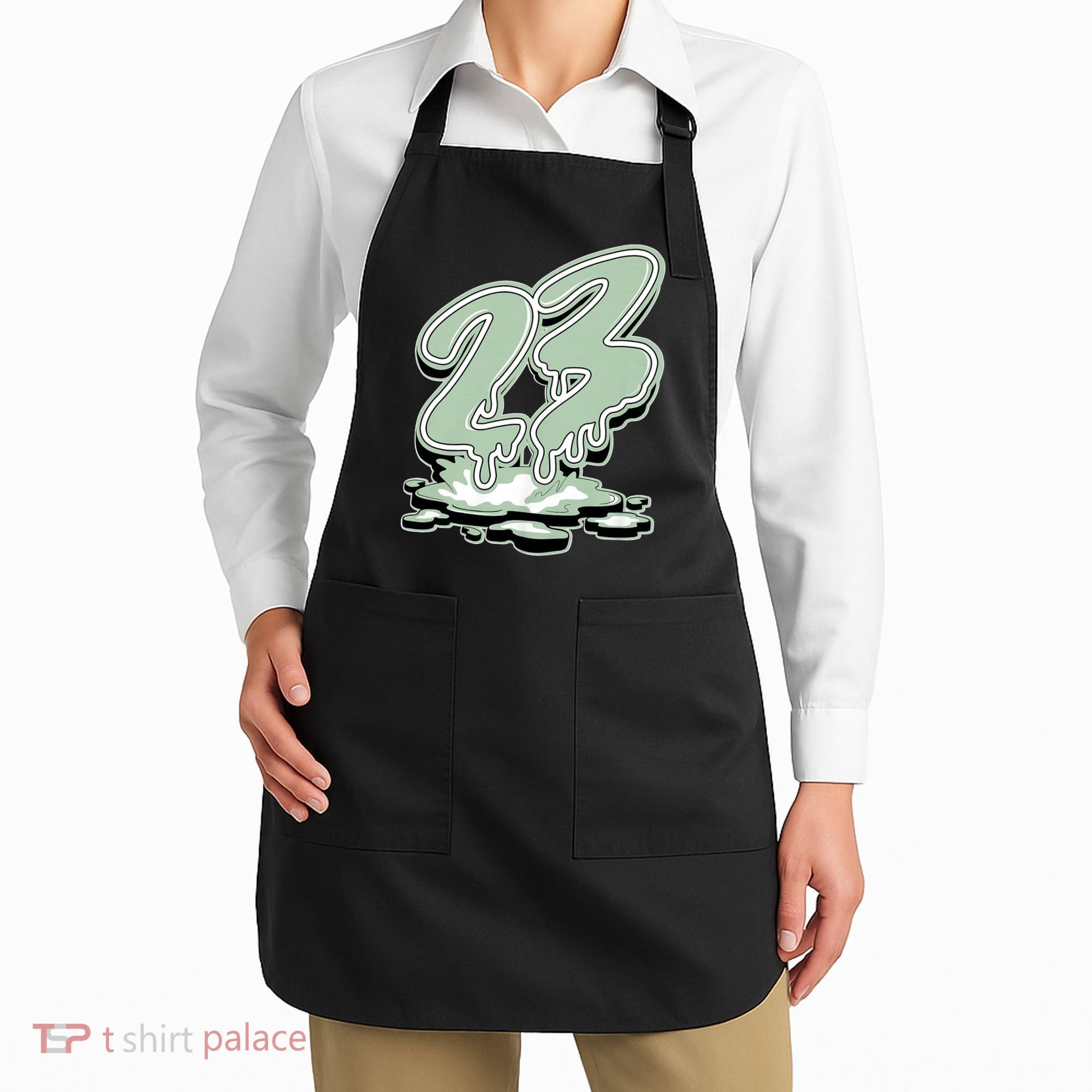 23 Drip Seafoam Abundance 4s Matching Apron