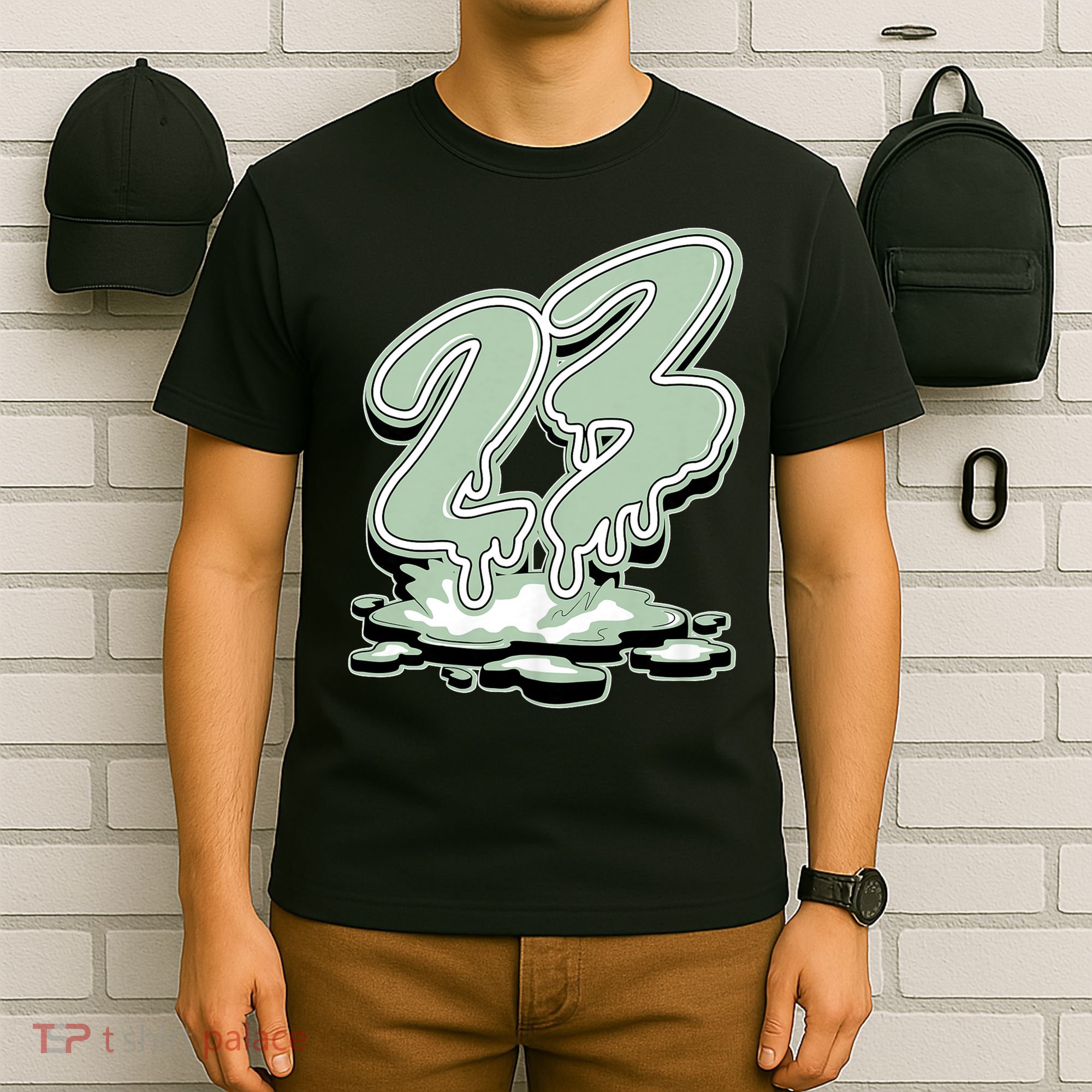 23 Drip Seafoam Abundance 4s Matching T-Shirt