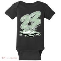 23 Drip Seafoam Abundance 4s Matching Baby Bodysuit thumb 0