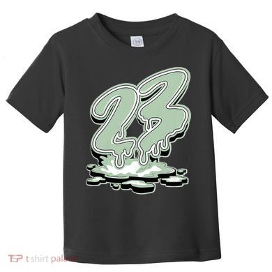 23 Drip Seafoam Abundance 4s Matching Toddler T-Shirt