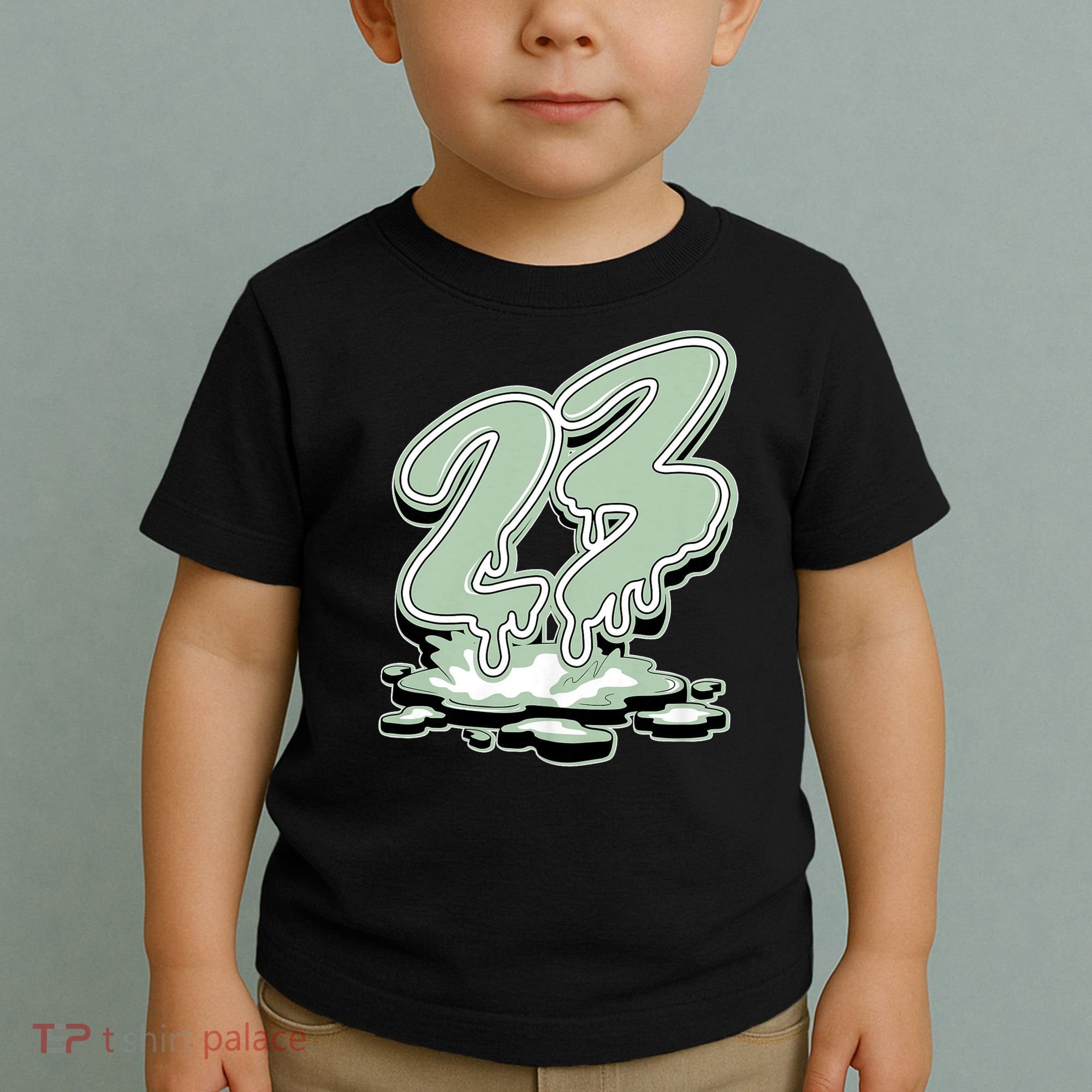 23 Drip Seafoam Abundance 4s Matching Toddler T-Shirt