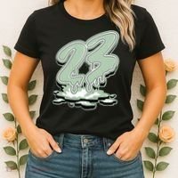 23 Drip Seafoam Abundance 4s Matching Women's T-Shirt thumb 2