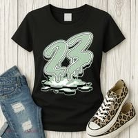 23 Drip Seafoam Abundance 4s Matching Women's T-Shirt thumb 3