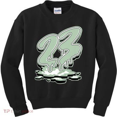 23 Drip Seafoam Abundance 4s Matching Kids Sweatshirt