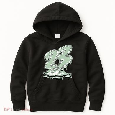 23 Drip Seafoam Abundance 4s Matching Kids Hoodie