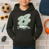 23 Drip Seafoam Abundance 4s Matching Kids Hoodie thumb 2