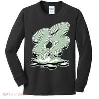 23 Drip Seafoam Abundance 4s Matching Kids Long Sleeve Shirt thumb 0
