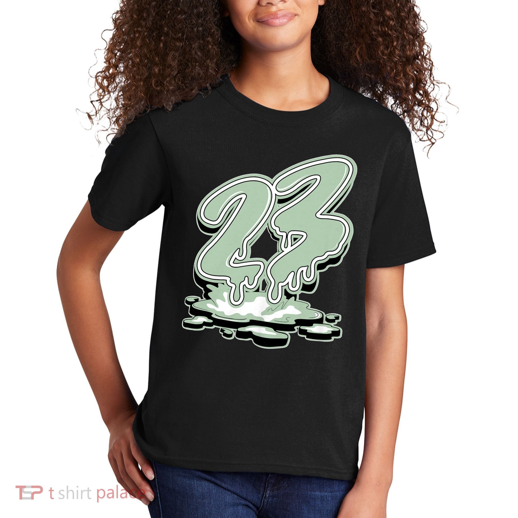 23 Drip Seafoam Abundance 4s Matching Kids T-Shirt