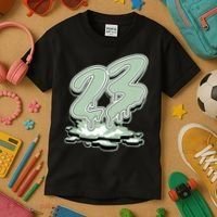 23 Drip Seafoam Abundance 4s Matching Kids T-Shirt thumb 3
