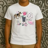 2024 Derby Vibes Horse Racing Horse Race Horse Lover Women T-Shirt thumb 3