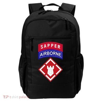 20th Engineer Brigade Patch W Airborne And Sapper Tab Backpack