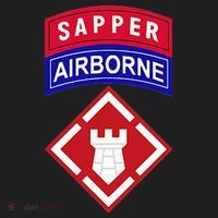 20th Engineer Brigade Patch W Airborne And Sapper Tab Beanie thumb 2