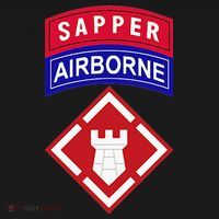 20th Engineer Brigade Patch W Airborne And Sapper Tab Pajama Set thumb 2