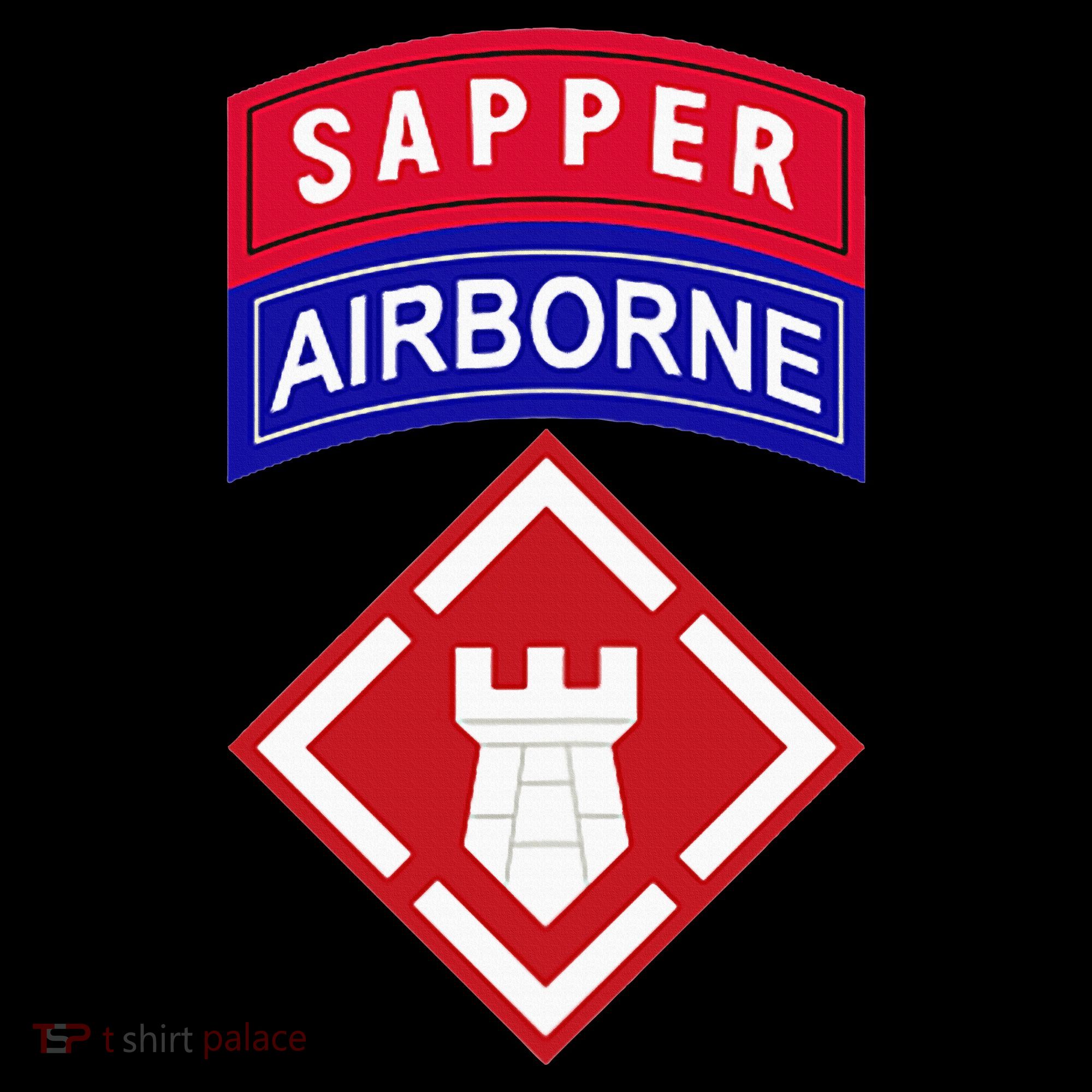 20th Engineer Brigade Patch W Airborne And Sapper Tab Mousepad