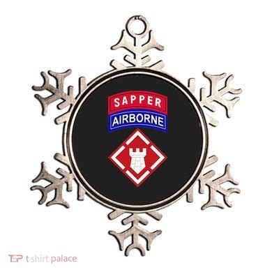 20th Engineer Brigade Patch W Airborne And Sapper Tab Ornament