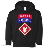 20th Engineer Brigade Patch W Airborne And Sapper Tab Toddler Hoodie thumb 0