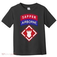 20th Engineer Brigade Patch W Airborne And Sapper Tab Toddler T-Shirt thumb 0
