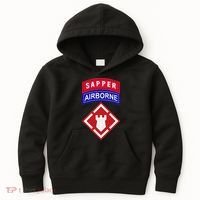 20th Engineer Brigade Patch W Airborne And Sapper Tab Kids Hoodie thumb 0