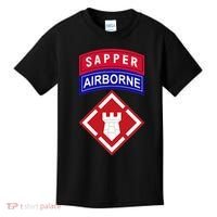 20th Engineer Brigade Patch W Airborne And Sapper Tab Kids T-Shirt thumb 0