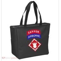 20th Engineer Brigade Patch W Airborne And Sapper Tab Tote Bag thumb 2