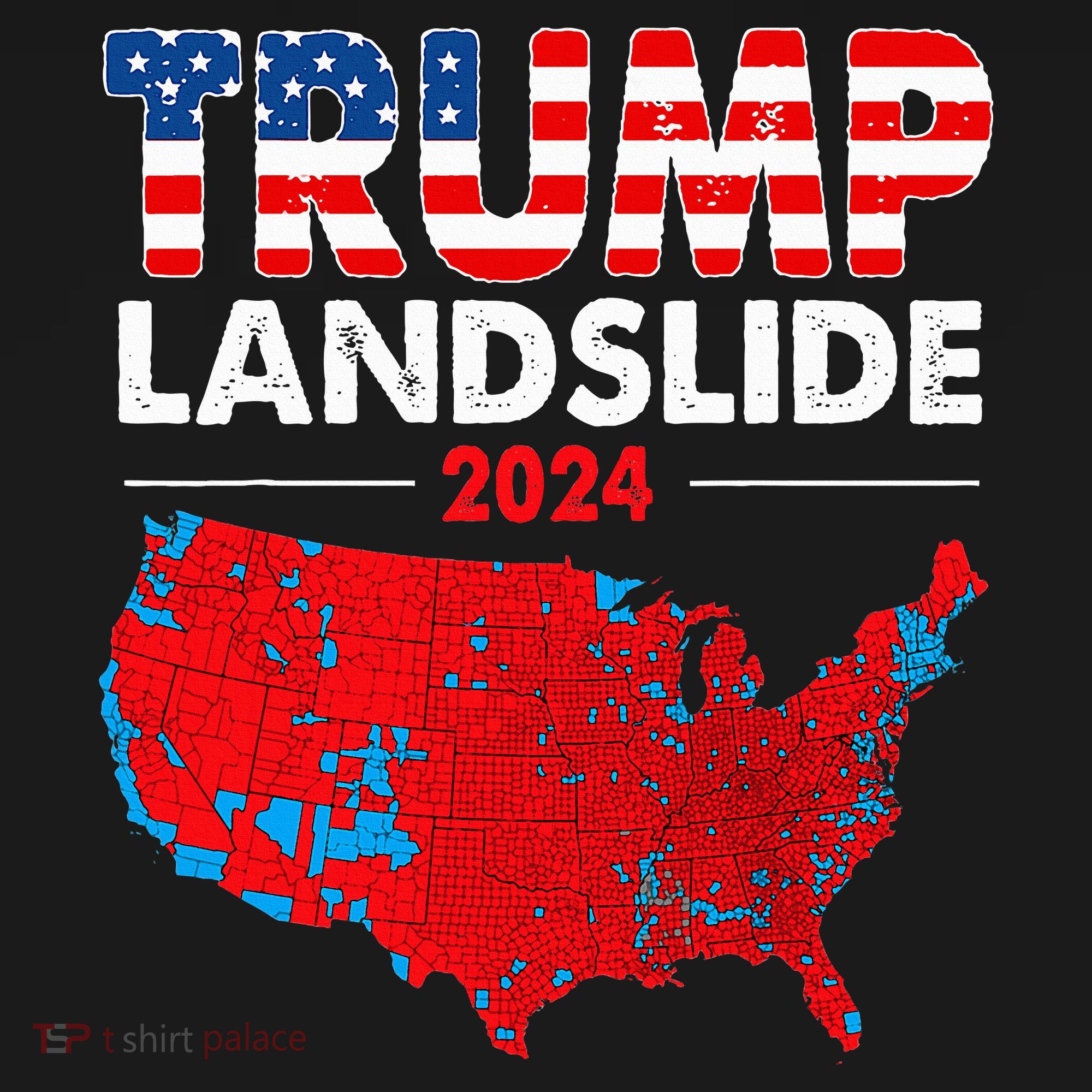 2024 Electoral Map Trump Landslide Red Election Map Doggie Tank