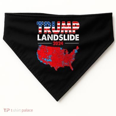 2024 Electoral Map Trump Landslide Red Election Map USA-Made Doggie Bandana