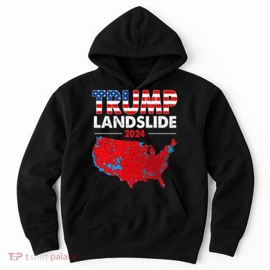 2024 Electoral Map Trump Landslide Red Election Map Hoodie