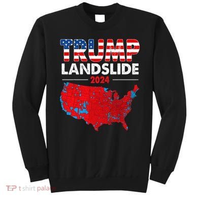 2024 Electoral Map Trump Landslide Red Election Map Sweatshirt