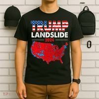 2024 Electoral Map Trump Landslide Red Election Map T-Shirt thumb 6