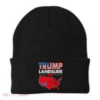 2024 Electoral Map Trump Landslide Red Election Map Beanie thumb 0