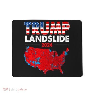 2024 Electoral Map Trump Landslide Red Election Map Mousepad