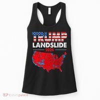 2024 Electoral Map Trump Landslide Red Election Map Women's Tank Top thumb 0