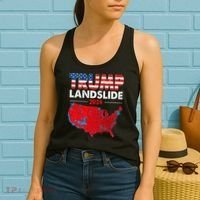 2024 Electoral Map Trump Landslide Red Election Map Women's Tank Top thumb 2