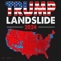 2024 Electoral Map Trump Landslide Red Election Map Women's Tank Top thumb 5