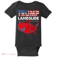2024 Electoral Map Trump Landslide Red Election Map Baby Bodysuit thumb 0