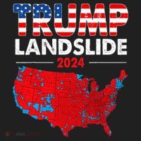 2024 Electoral Map Trump Landslide Red Election Map Hat thumb 2