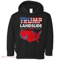 2024 Electoral Map Trump Landslide Red Election Map Toddler Hoodie thumb 0