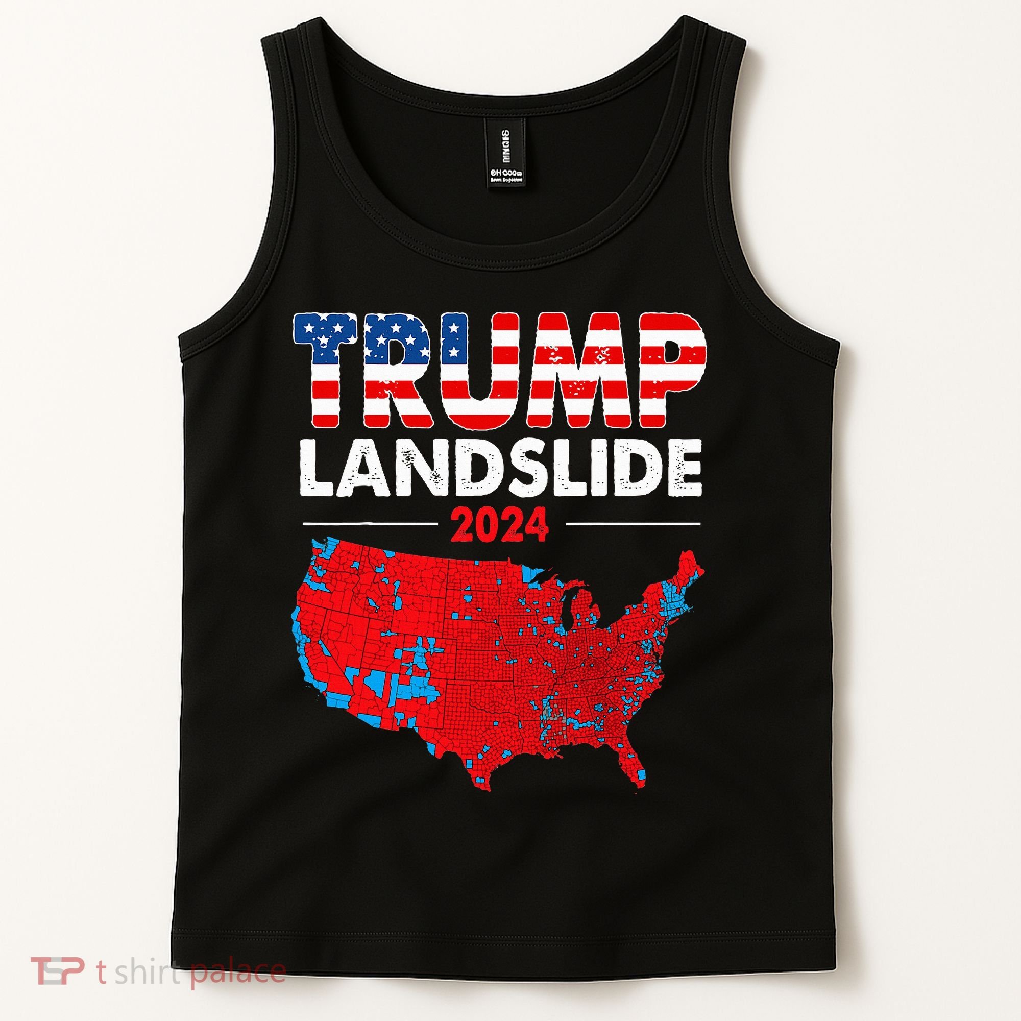 2024 Electoral Map Trump Landslide Red Election Map Tank Top
