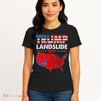 2024 Electoral Map Trump Landslide Red Election Map Women's T-Shirt thumb 4