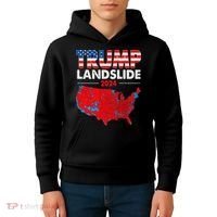 2024 Electoral Map Trump Landslide Red Election Map Kids Hoodie thumb 4