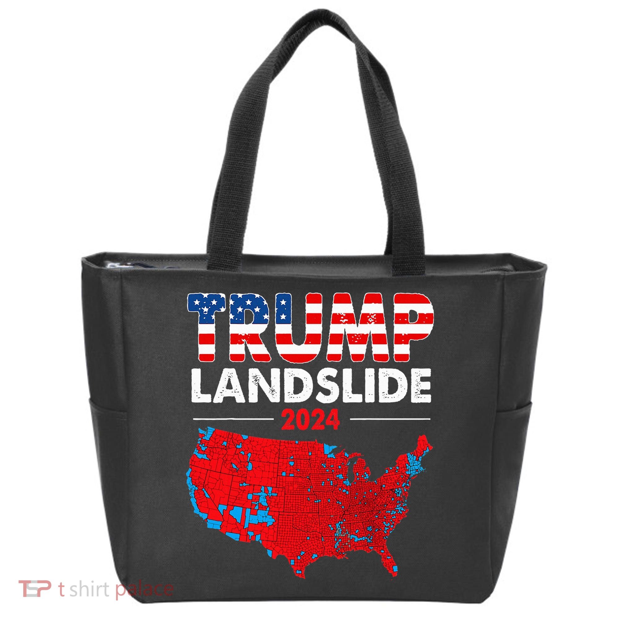 2024 Electoral Map Trump Landslide Red Election Map Tote Bag