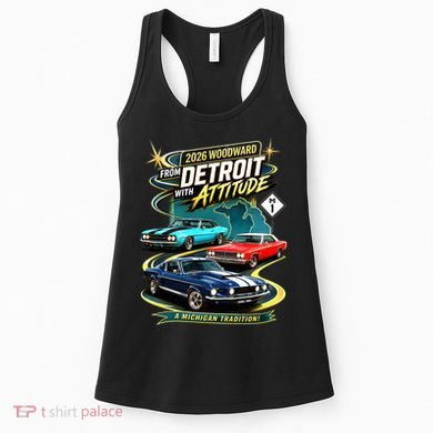2026 From Detroit With Attitude A Michigan Tradition Woodward Ave M1 Women's Tank Top
