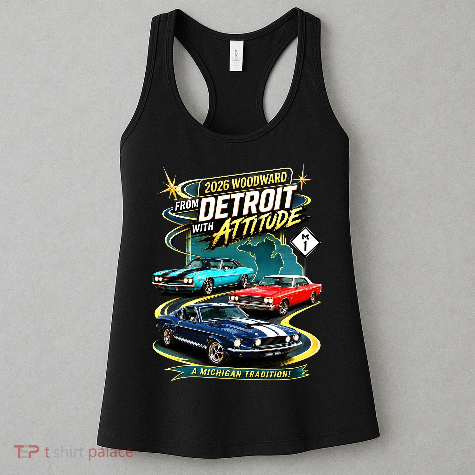 2026 From Detroit With Attitude A Michigan Tradition Woodward Ave M1 Women's Tank Top