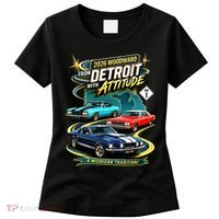2026 From Detroit With Attitude A Michigan Tradition Woodward Ave M1 Women's T-Shirt thumb 0