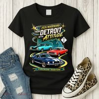 2026 From Detroit With Attitude A Michigan Tradition Woodward Ave M1 Women's T-Shirt thumb 3