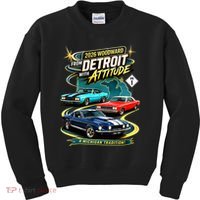 2026 From Detroit With Attitude A Michigan Tradition Woodward Ave M1 Kids Sweatshirt thumb 0