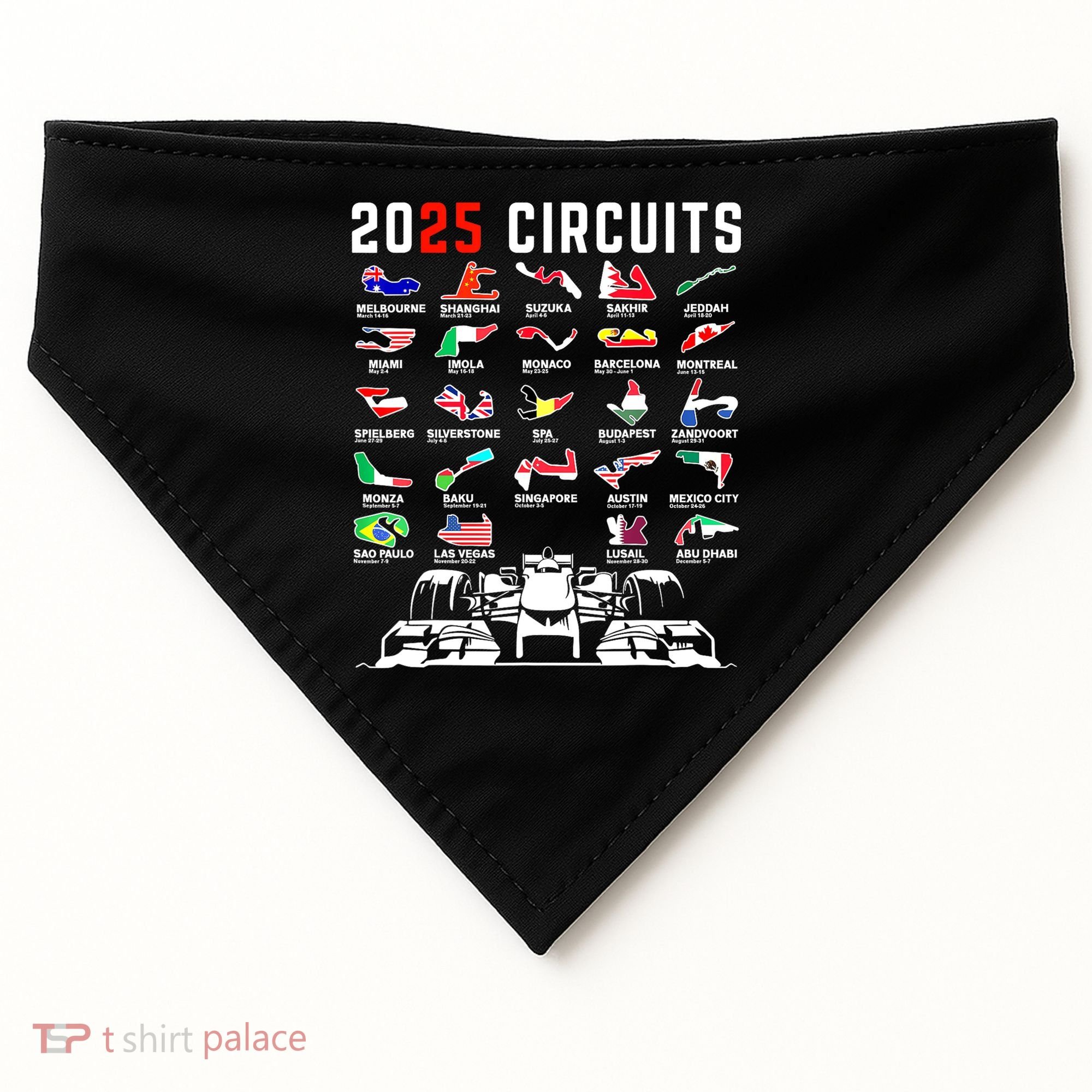2025 Formula Racing USA-Made Doggie Bandana