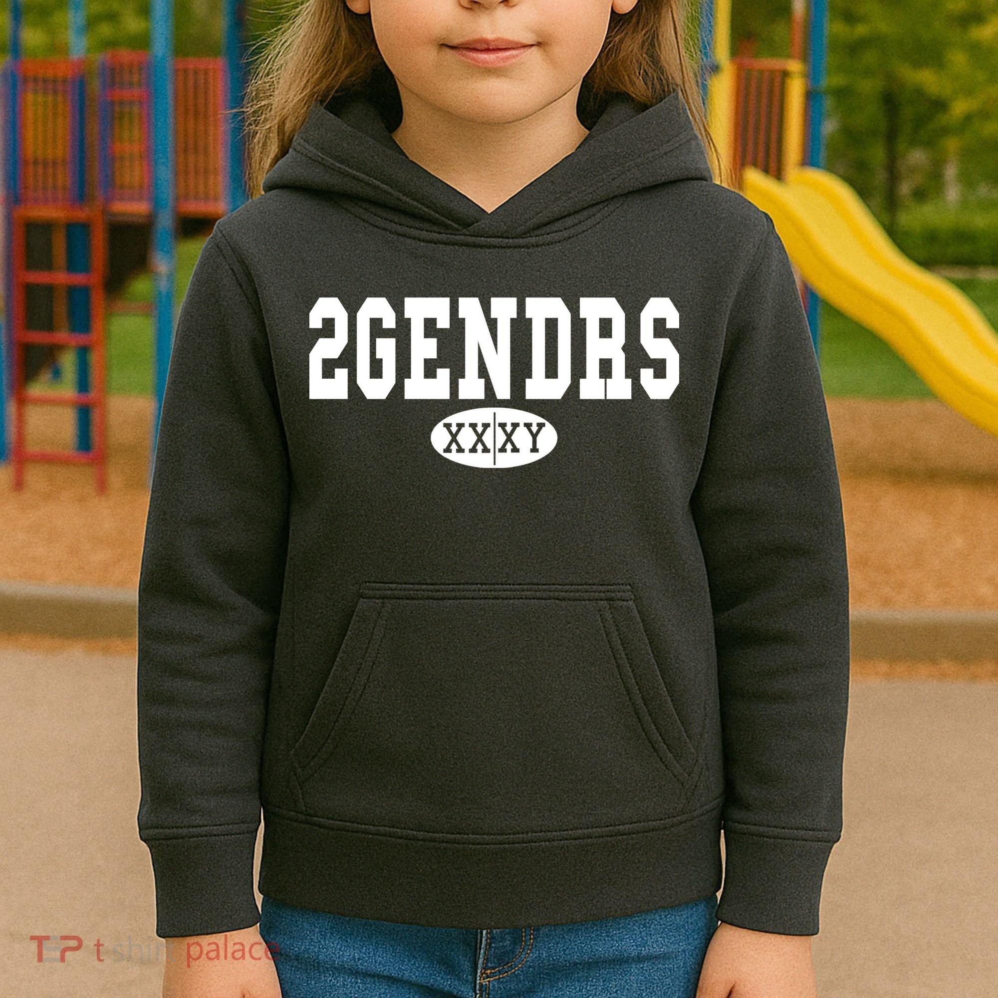 2 Genders Kids Hoodie